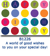 Birthday Dots Birthday Card